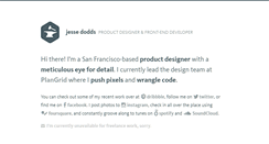 Desktop Screenshot of jessedodds.com